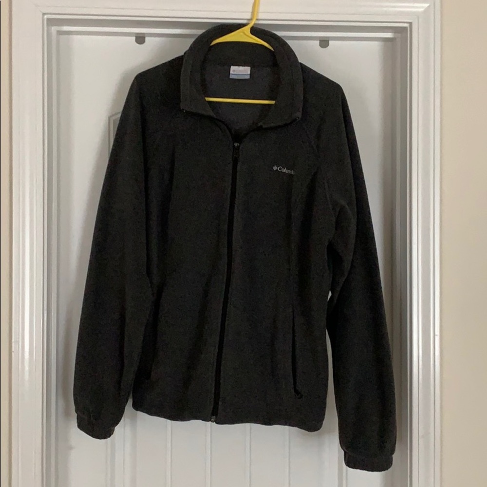 Charcoal Grey Fleece Columbia Jacket